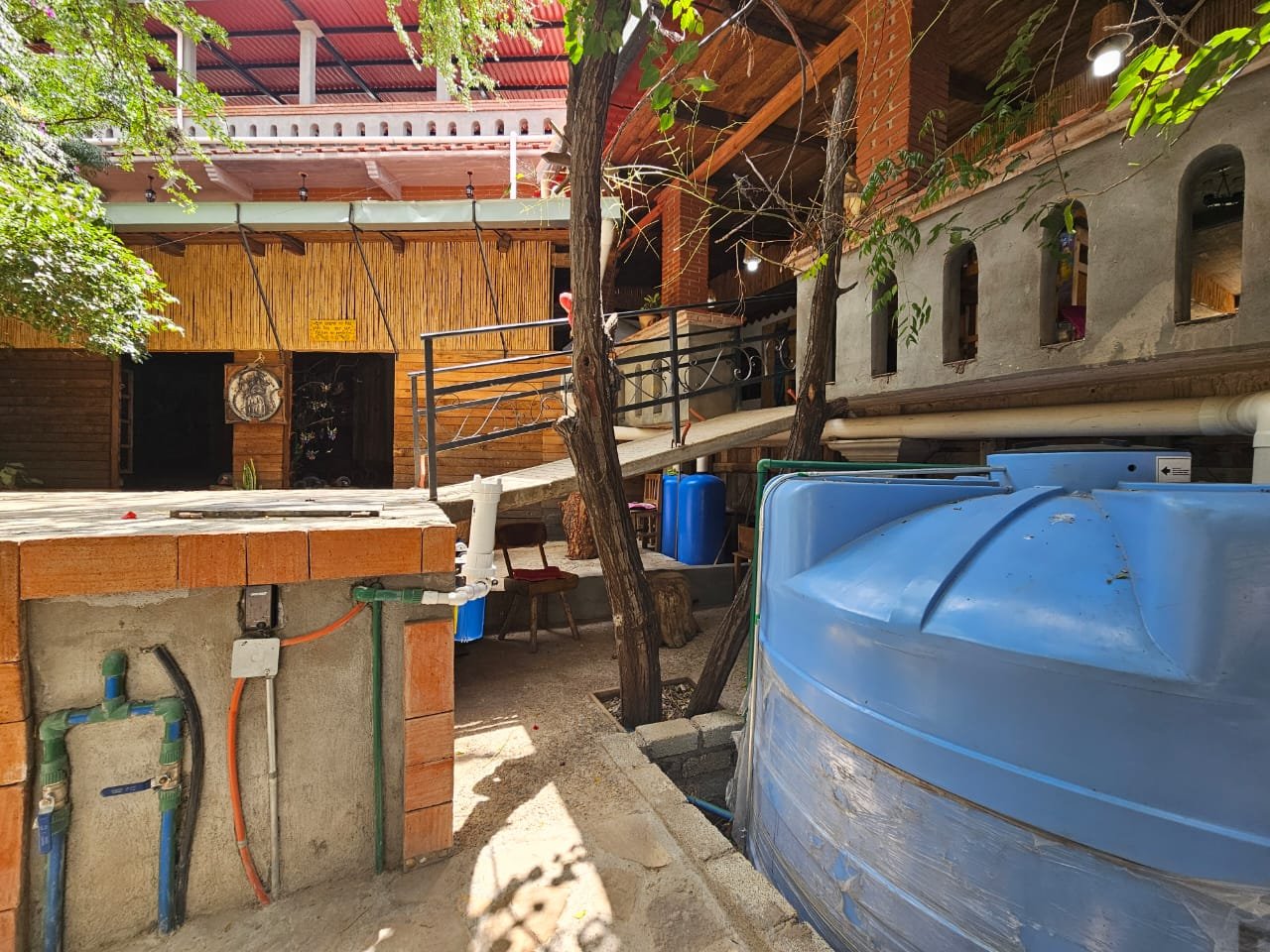 Cisterna pluvial para taller de artesanos, Oaxaca
